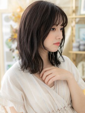 カバーヘア イヴ 戸頭店(COVER HAIR EVE) 黒髪グレージュアッシュくびれレイヤーカットc8戸頭20代30代