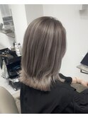 バレイヤージュケアブリーチダブルカラーレイヤーカットくびれ
