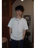 エディ(Edy)&nbsp;メンズマッシュ波巻きパーマツイストスパイラルパーマ眉毛カット