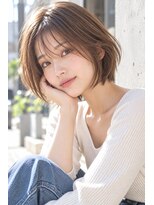 フレイムス ヘアアンドリラックス 大宮東口店(Frames)&nbsp;ショートボブ髪型20代30代40代50代前髪あり前髪なし面長丸顔大宮