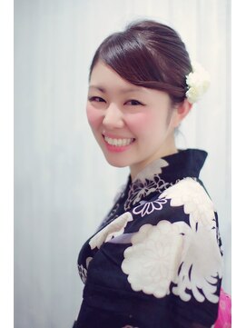 ヘアリゾート ブーケ(hair+resort bouquet) 浴衣ヘアアレンジ 襟足スッキリ夏花火