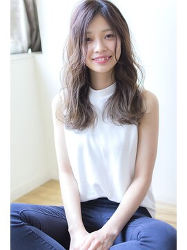 アコロン(acoron) センターパート×ヘルシーレイヤー×透明感ミルクティー