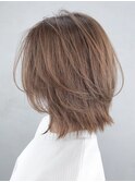 ウルフレイヤー_耳かけウェーブパーマフォギーベージュ_ba296531