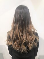 コマ(coma)&nbsp;【coma中野バレイヤージュグレージュ_セミウェットウェーブ