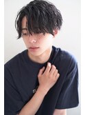 (joemi 新宿)ゆるめスパイラルパーマ 黒髪メンズマッシュ 近江