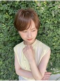 イメチェン/外ハネボブ/ワイドバング/ブルーブラック/美髪