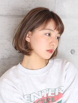 ビュートリアム ギンザ(BEAUTRIUM)&nbsp;細めハイライトカラーまとまるボブ〔銀座、20代、30代、40代〕