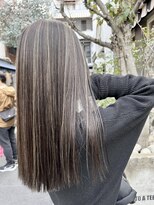 エイトデイズ 三宮駅前店(EIGHT days) ハイライトカラー 筋感コントラストハイライト