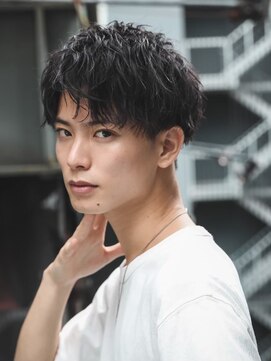 ルースト 渋谷店(ROOST) 波巻きマッシュパーマ束間ハイライト/ツイストスパイラルパーマ