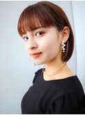 コンパクトボブ×シアベージュ