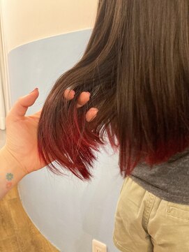 リマイル(remile) 裾カラーピンク