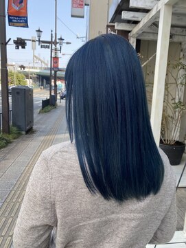 シード 成増 下赤塚店(ced.) 【ced.】ネイビーブルー×ブリーチ１回