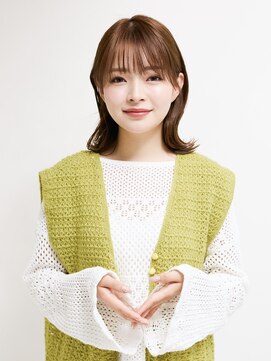 オンク 新宿(onk) 黒髪/グレーベージュ/レイヤーロング/前髪パーマ[新宿駅]