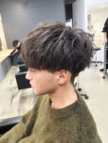 ニアウ 伊勢崎連取店(Niau)&nbsp;刈り上げマッシュナチュラルニュアンスパーマ波巻きパーマ
