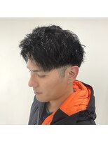 アッシュ 二子玉川店(Ash)&nbsp;ツイストスパイラルパーマツーブロックメンズマッシュメンズヘア
