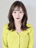 アンフィニー 銀座(ANFINI)&nbsp;東京　銀座　髪質改善　セミロング　斜め前髪　30代　40代　50代