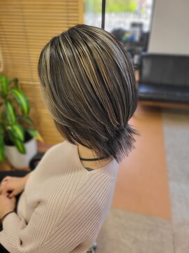 プライドピーエスツー 星置店(PRIDE Ps2) ウルフカット×ハイライト