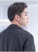 アッシュブラック/マッシュパーマ/刈り上げ/ツーブロック
