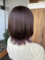 フラム(fulam)&nbsp;ミディアムレイヤーに裾カラー紫