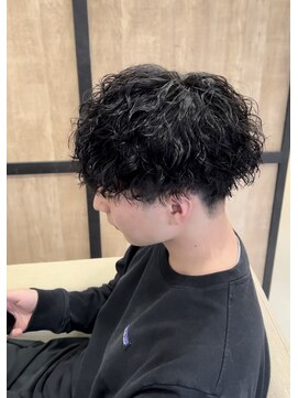 メンズギフト(men's GIFT) 刈り上げツーブロックツイストスパイラルパーマメンズマッシュ