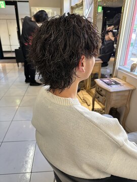 アイズ 海老名(AIZU) サーフカール ウルフカール メンズパーマ メンズカット 眉毛