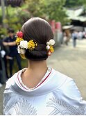 丸っと艶シニヨン