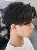 奈良men'sツイストフェザーパーマフェザーショート