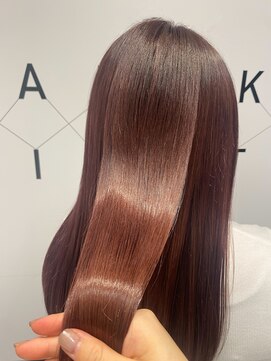 ハルキミナト ジャパン ヨコハマ(HARUKI MINATO japan YOKOHAMA) ほんのりピンク艶ロング　20代/30代/40代女性