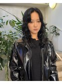 △デジタルパーマレイヤーパーマ韓国パーマかきあげ前髪