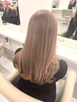 ベレーザ 渋谷神南(Beleza) 16091ブリーチ&ダブルカラーナチュラルブラウンパールベージュ