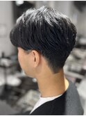 men's hair  刈り上げ毛流れスタイル