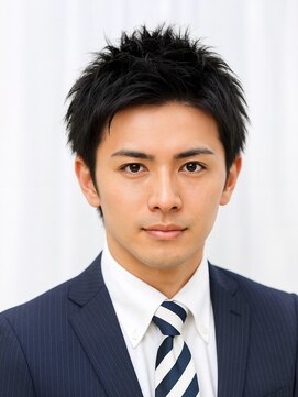 ハレ ヘアサロン(Hale hair salon) Haleブルーブラックニュアンスパーマスパイキーショートバーバー