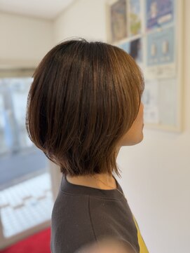 ユーアンドアイ(you & i) 大人っぽく見える くびれショートボブ × チョコレートブラウン