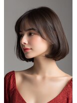 ロッソ ヘアアンドスパ 谷塚店(Rosso Hair&SPA) 前髪顔まわりカット/外ハネボブ/丸みボブ/ショートボブ