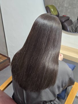 アメリラブ(ameri love) ブリーチなし×チャコールグレー×ロング