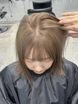 オニキス 原宿(ONYX)&nbsp;a72ブリーチカラーミルクティーカラー透明感カラーベージュ