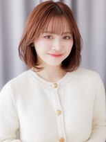 カバーヘア ブリス 大宮西口(COVER HAIR bliss)&nbsp;ウォームベージュ小顔ワンカール美髪エアリーボブZ大宮30代40代