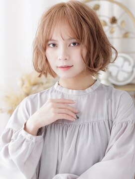 カバーヘア ブリス 戸田公園西口店(COVER HAIR bliss) ハイトーンカラーブリーチなしシャギーカットa戸田公園20代30代