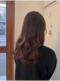 ロング巻き髪スタイル