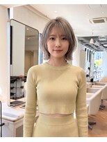 ハーツオオサカ(HE:ARTS OSAKA)&nbsp;ハイトーンベージュくびれタッセルボブ