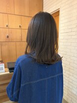 クラップス 綱島店(CLAPS)&nbsp;外ハネミディアム/レイヤーカット/オリーブベージュ