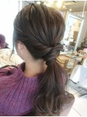 大人可愛いポニーテールヘアアレンジ【担当 木村 沙織】