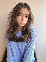 ヌイ 横浜(nui)&nbsp;シフォンベージュ_ネオウルフ外ハネボブアッシュブラウン