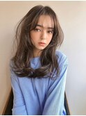 シフォンベージュ_ネオウルフ外ハネボブアッシュブラウン