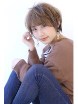 オーロ 宝塚店(ORO)&nbsp;ひし形シルエット束感ショートパーマ韓国マッシュグレーベージュ