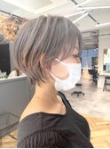 #ショートヘア #グレージュ #くびれショート