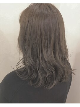 モルニ(MORNI) モカベージュ_マロンベージュ Aラインボブ かきあげ