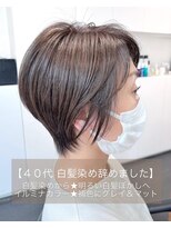 エムプラス 二子玉川(Mplus)&nbsp;【40代】白髪染め辞めました★明るい白髪ぼかし Mplusミズイデ