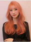 《Agu hair》韓国風☆あざとピンク×フェミニンロング