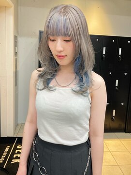 シーク 天神(SEEK) 【SEEK 松尾菫菜】ペールグレー×ブルー